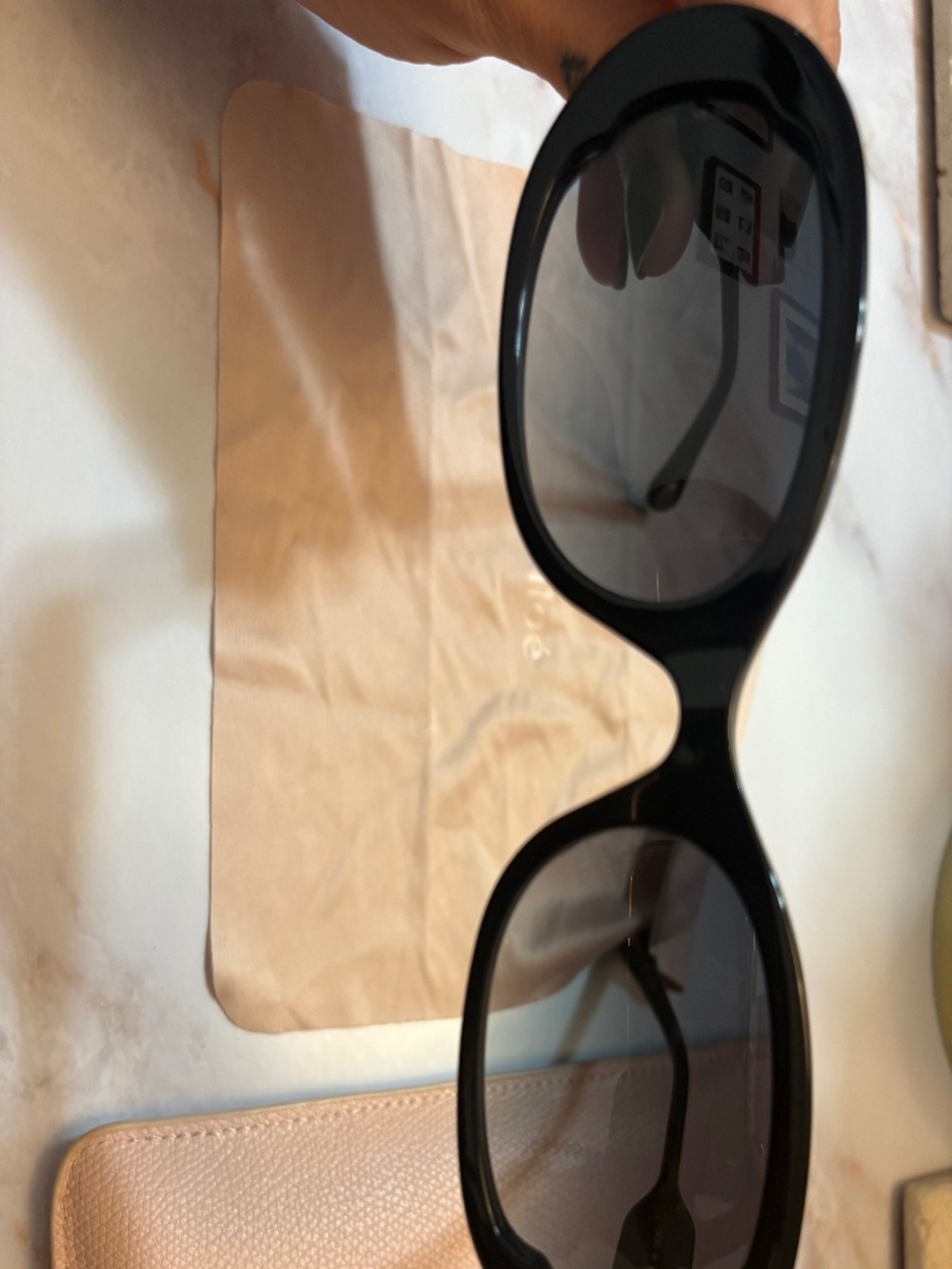 Chloe black round sunglasses
